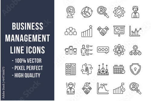 Business People Line Icons