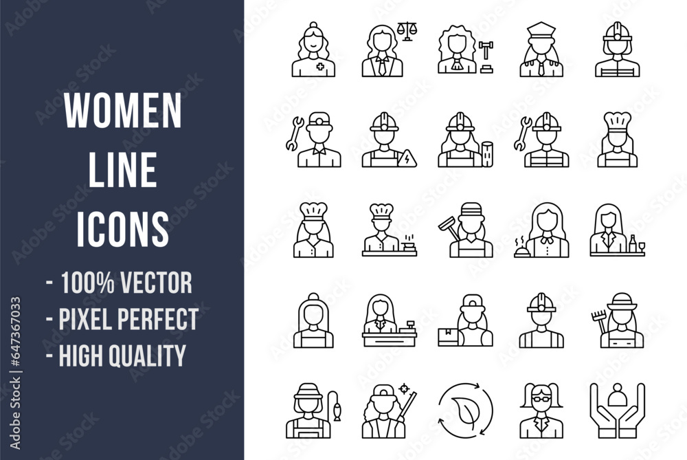 Women Line Icons Women Line Icons