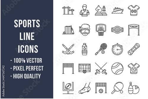 Sports Line Icons