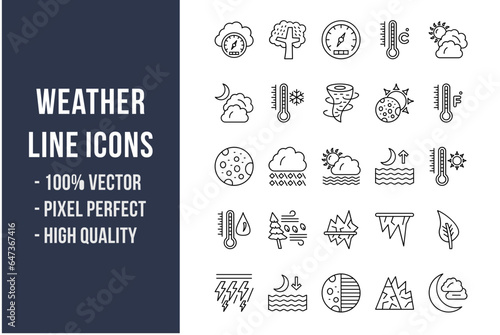 Weather Line Icons