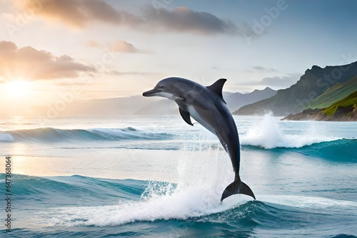 dolphin jumping in water © Arham