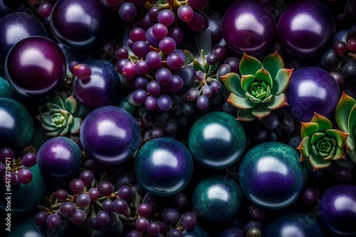 a tantalizing image of a succulent and sweet grape - IA Generative