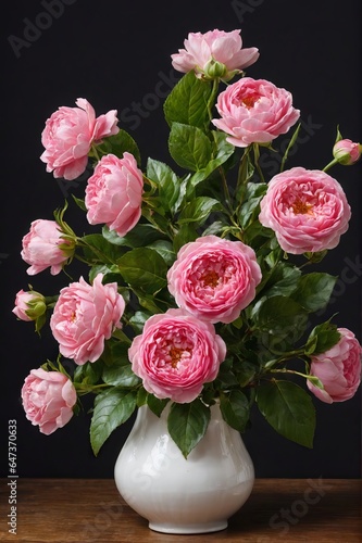 pink roses in a vase © Игорь Цыбров