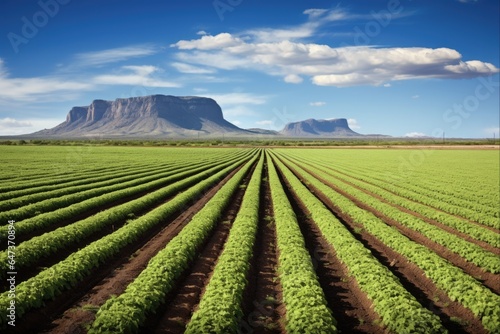 Green Landscape of Arizona Farm: Agriculture & Nature at Their Best