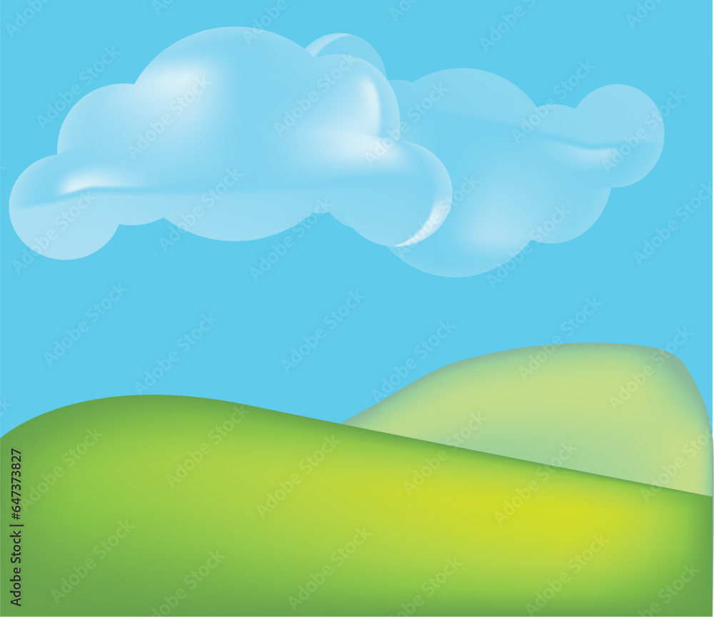 blue sky and green grass, Wallpaper blue sky and green grass, Wallpaper