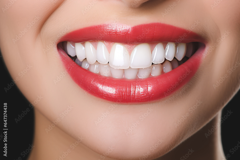 A close-up image of a person’s mouth, showing their beautiful teeth and lips A close-up image of a person’s mouth, showing their beautiful teeth and lips