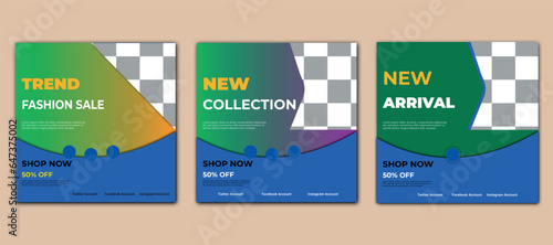 Fashion social media banner template post design