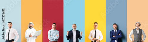 Set of different businessme...