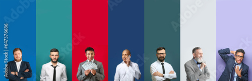 Set of different businessme...