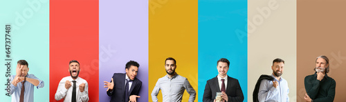 Set of different businessme...