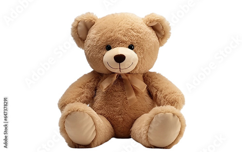 Teddy Bear Toy on White Transparent Background