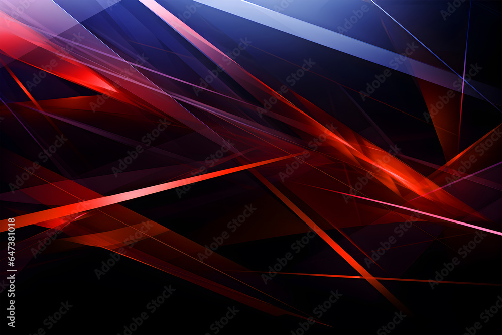 Abstract wallpaper with red and blue on black background. Red and blue ...