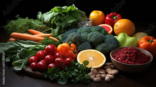 clean healthy foods  fruit  vegetables  whole grains  superfoods  cereals  leaf vegetables
