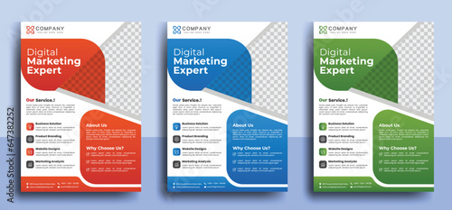 Creative corporate business flyer template, Marketing agency flyer template, Flyer Template Geometric shape used for business poster layout, creative minimalist flyer layout.