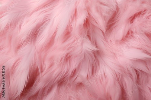 Background with soft pink fur. Generative AI