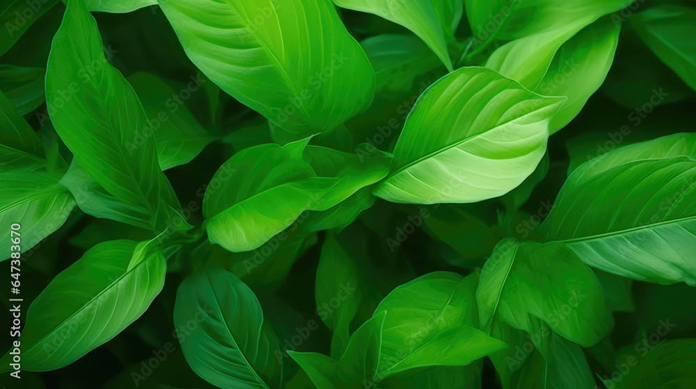 Botanical Bliss: Green Leaves in a Summertime Oasis Botanical Bliss: Green Leaves in a Summertime Oasis