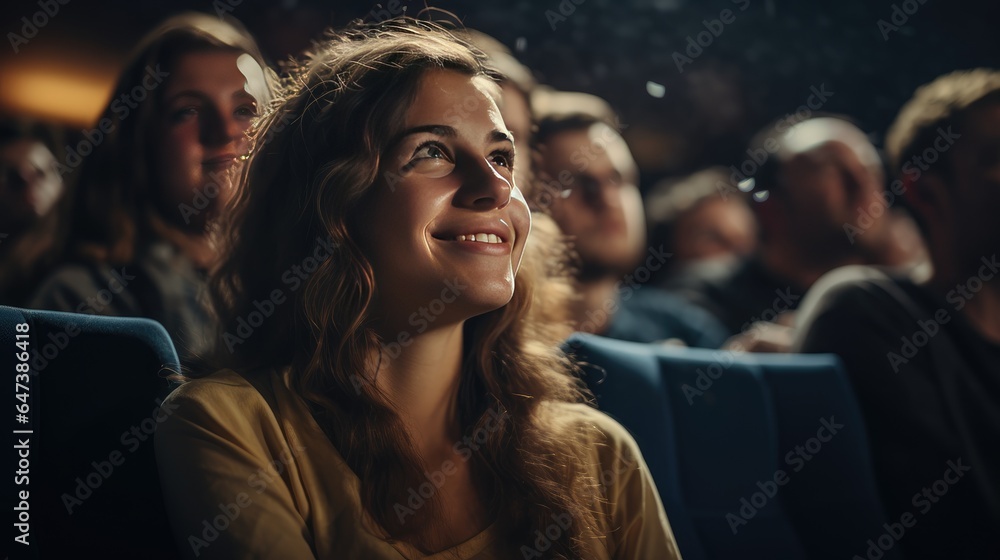 diverse audience engaged in a film, showing their emotional engagement and the universal appeal of storytelling. diverse audience engaged in a film, showing their emotional engagement and the universal appeal of storytelling.