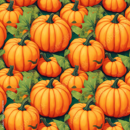 pumpkins on the ground