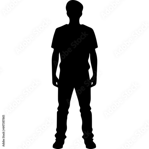 man standing figure silhouette illustration