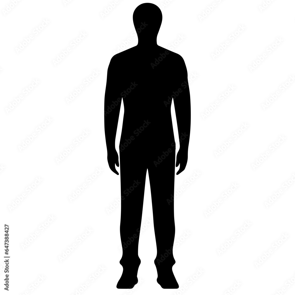 man standing figure silhouette illustration man standing figure silhouette illustration