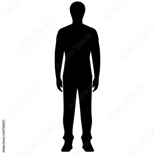 man standing figure silhouette illustration © DLC Studio