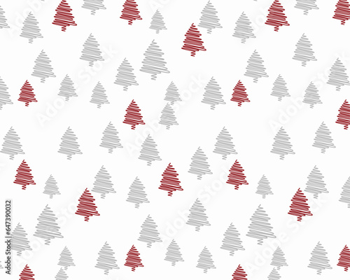 Christmas trees seamless pattern design vector. simple christmas tree background. pine trees patterns for wrapping paper, packaging, scrapbooking, fabrics and other decor.