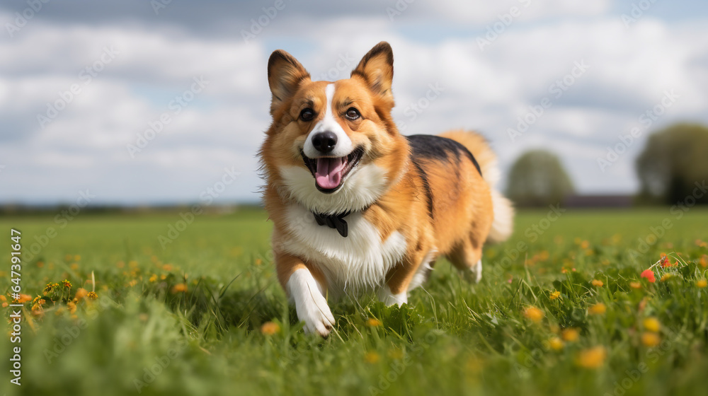 Pembroke Welsh Corgi Breed Dog Pet against a white background Pembroke Welsh Corgi Breed Dog Pet against a white background