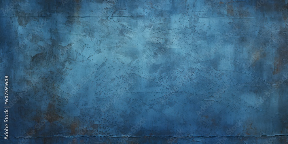 serene navy and blue background with scratches and marks, Generative AI - obrazy, fototapety, plakaty 