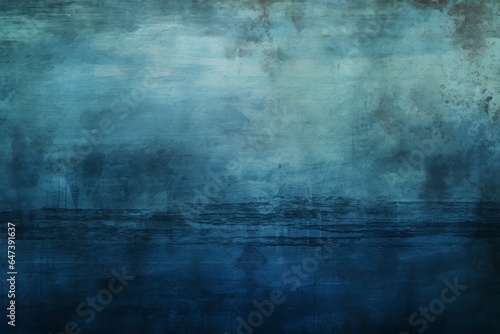 serene navy and blue background with scratches and marks  Generative AI