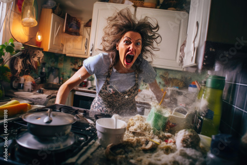 Household Havoc: A Woman's Anguish