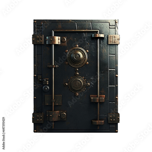 A black and gold door with a lock