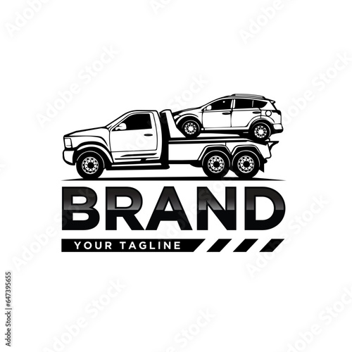 towing car design logo
