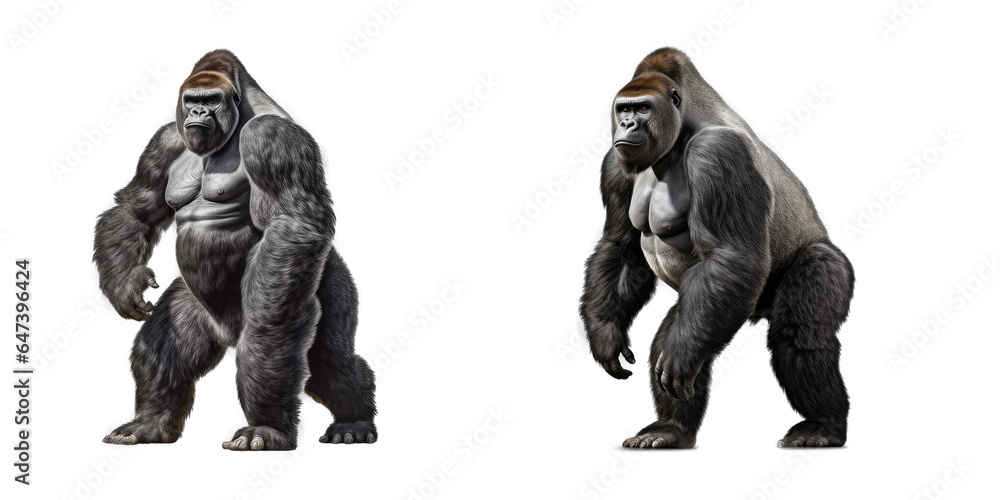 Gorilla, Isolated On Transparent, PNG Gorilla, Isolated On Transparent, PNG