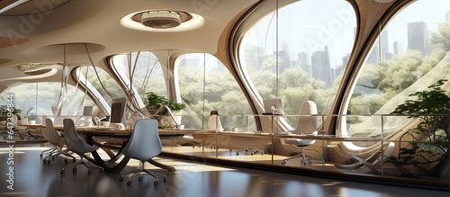 Modern organic architecture style office © Savinus
