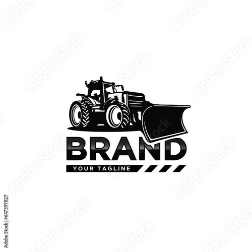 logo illustration of remover snow truck