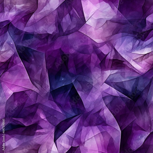 Amethyst Crystal Creative Abstract Photorealistic Texture. Screen Wallpaper. Digiral Art. Abstract Bright Surface Square Background. Ai Generated Vibrant Texture Pattern.
