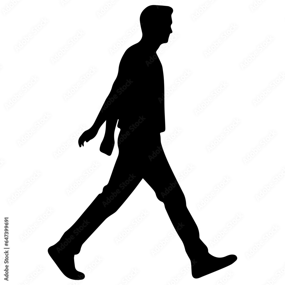 man walking alone silhouette illustration man walking alone silhouette illustration
