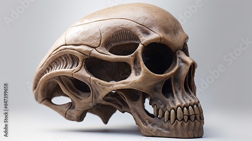 An alien skull AI generative
