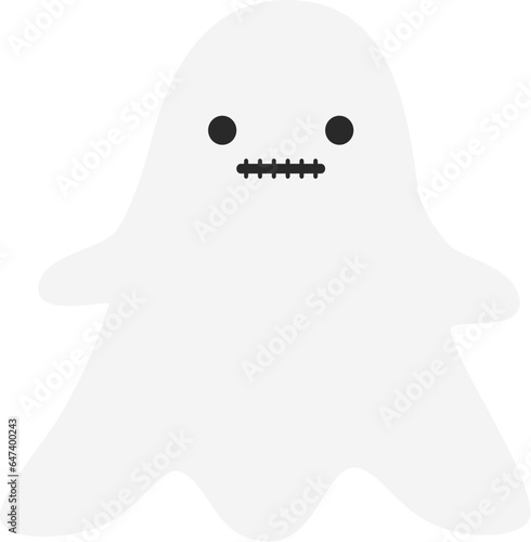 Halloween ghost cartoon character