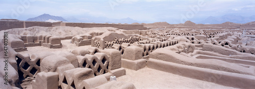 The ancient ruins of Chan Chan in Peru