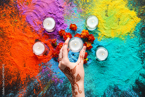 Holi festival celebration w...