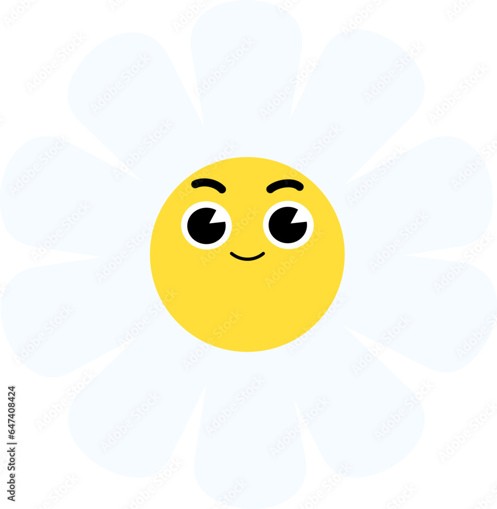 Obraz premium Daisy Flower Face Soft Smile