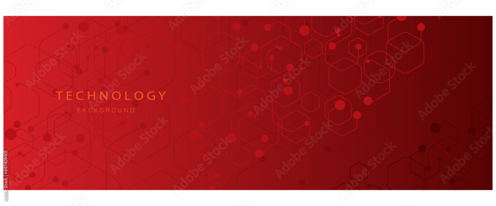 Abstract technology or medical background with hexagons shape pattern. 