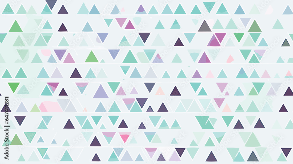 Hipster pattern with triangles texture hologram. Gasoline Color in the triangles. Light pattern for fabrics and artwork.