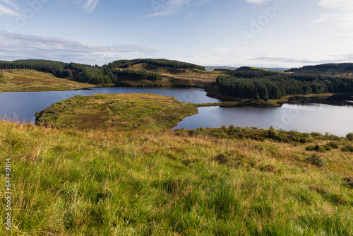  A loch in Scotland on a sunny late summers morning