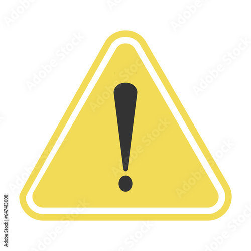 Caution warning sign icon