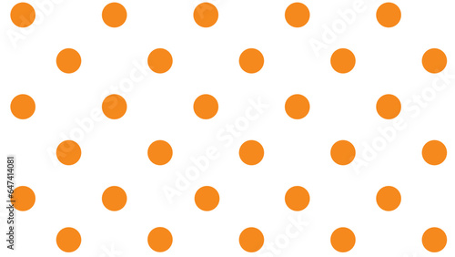 Seamless pattern with orange polka dot 