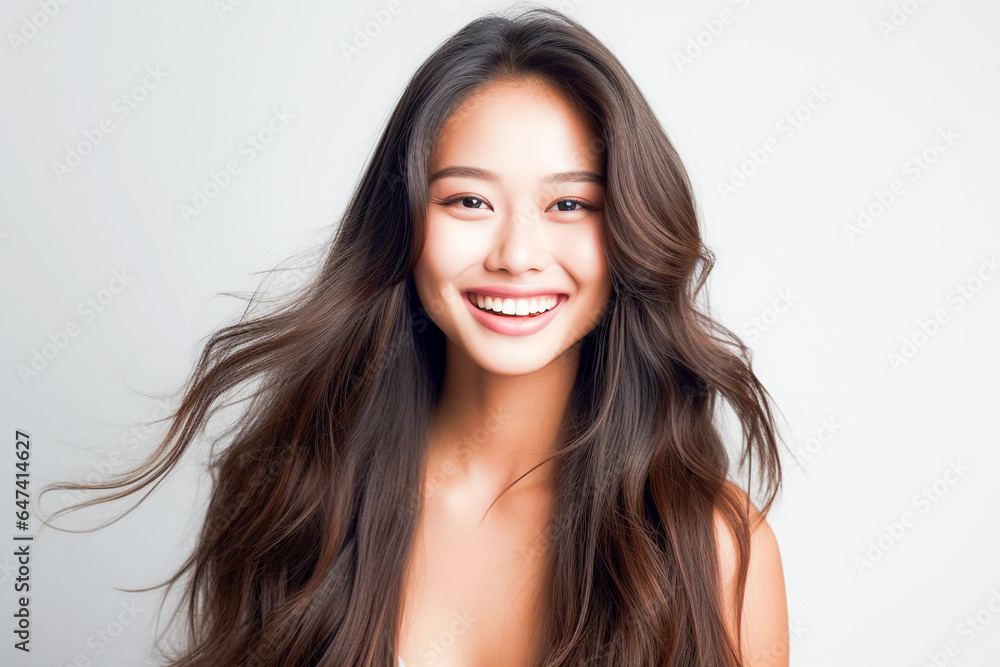 Close up of portrait of a beautiful young asian model girl Close up of portrait of a beautiful young asian model girl