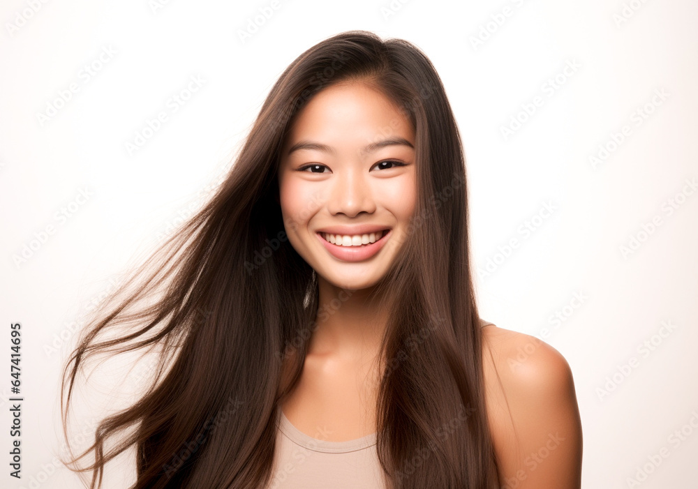 Close up of portrait of a beautiful young asian model girl Close up of portrait of a beautiful young asian model girl