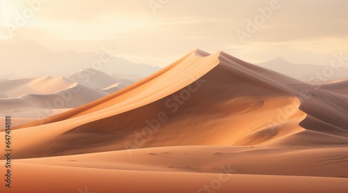 Sand dunes in the Sahara desert.